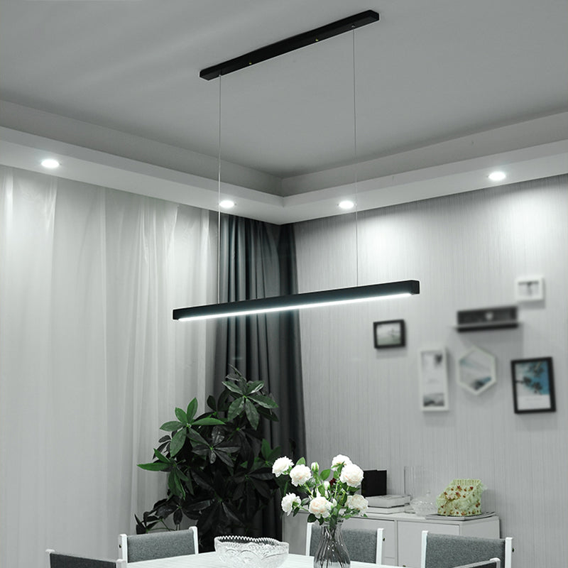 Forma lineal Luz colgante de estilo contemporáneo 1 accesorio de iluminación colgante de luz