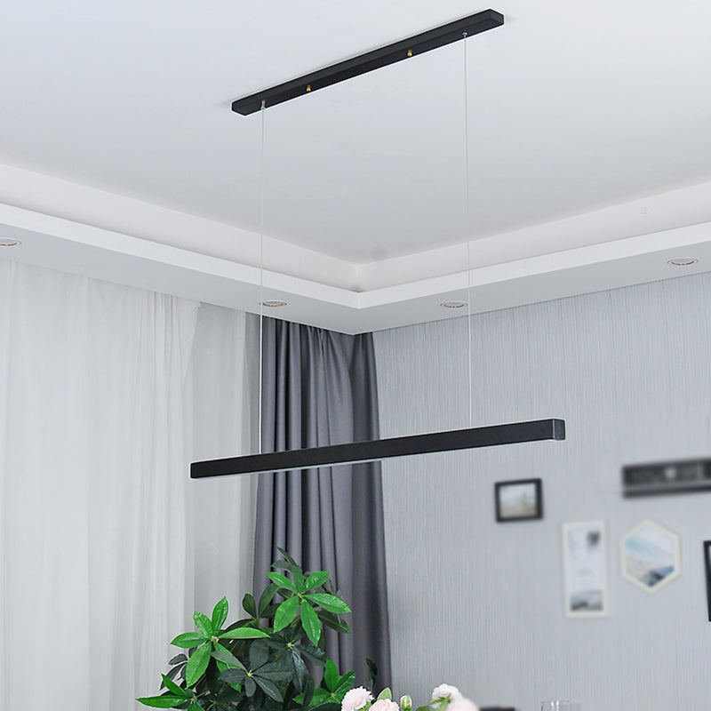 Forma lineal Luz colgante de estilo contemporáneo 1 accesorio de iluminación colgante de luz