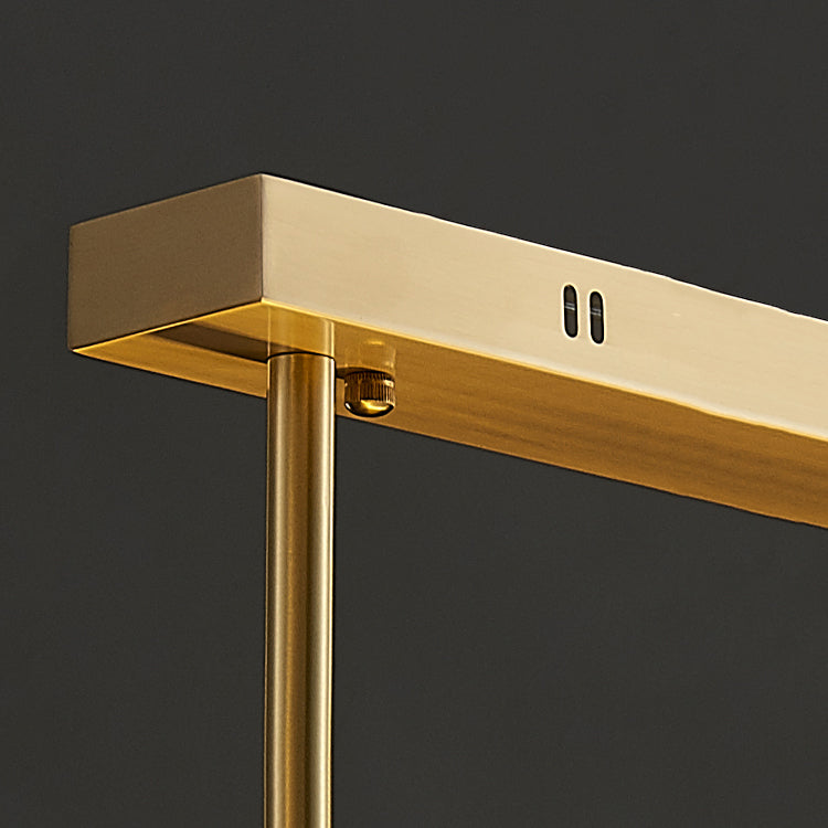 Idea de iluminación de la isla rectangular de estilo contemporáneo Vidretes 1 Light Island Light