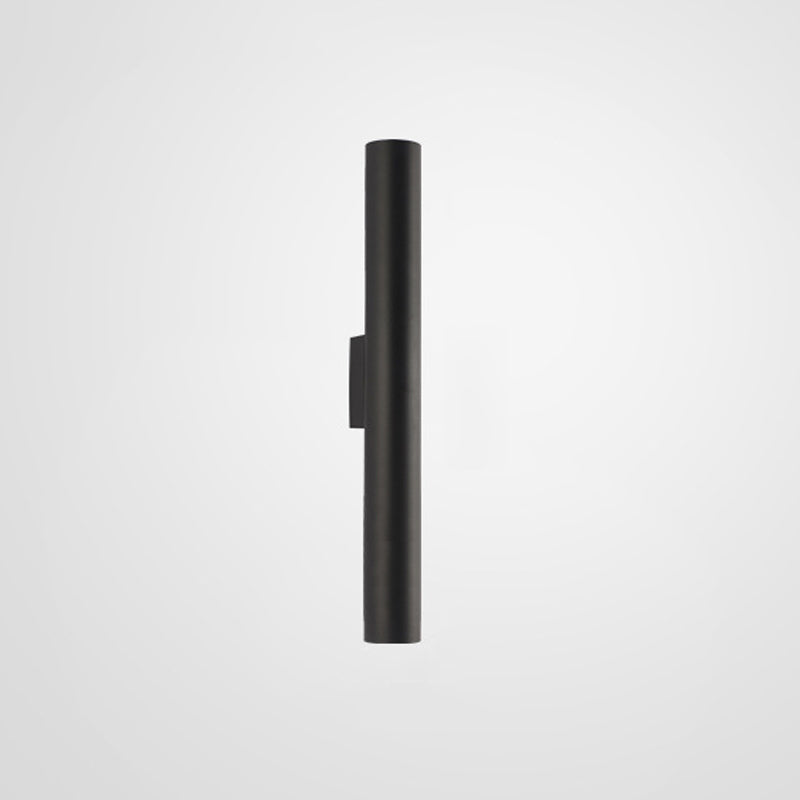 2 Lights Cylinder Wall Mounted Lamps Modern Style Metal Wall Sconces