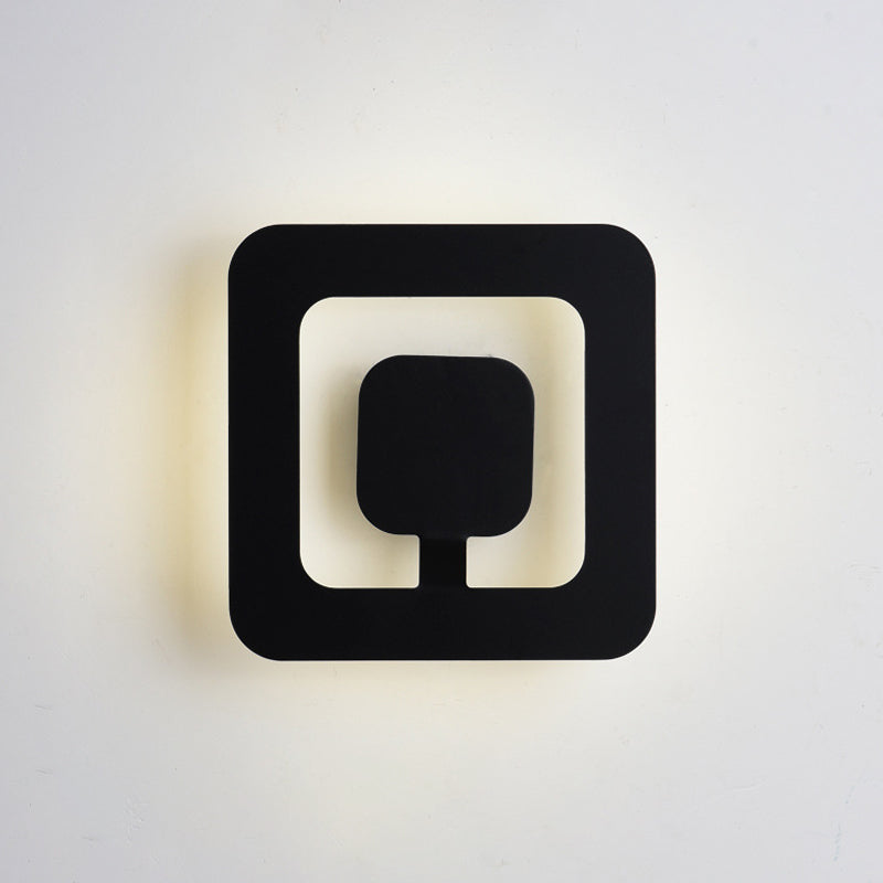 1 lampes murales géométriques légères appliques murales en métal moderne