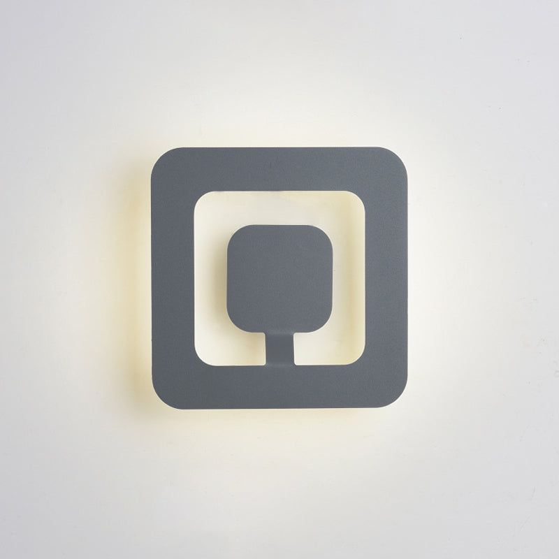 1 lampes murales géométriques légères appliques murales en métal moderne