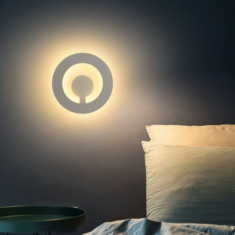 1 lampes murales géométriques légères appliques murales en métal moderne