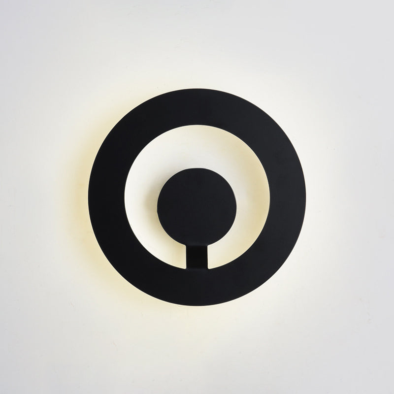 1 lampes murales géométriques légères appliques murales en métal moderne