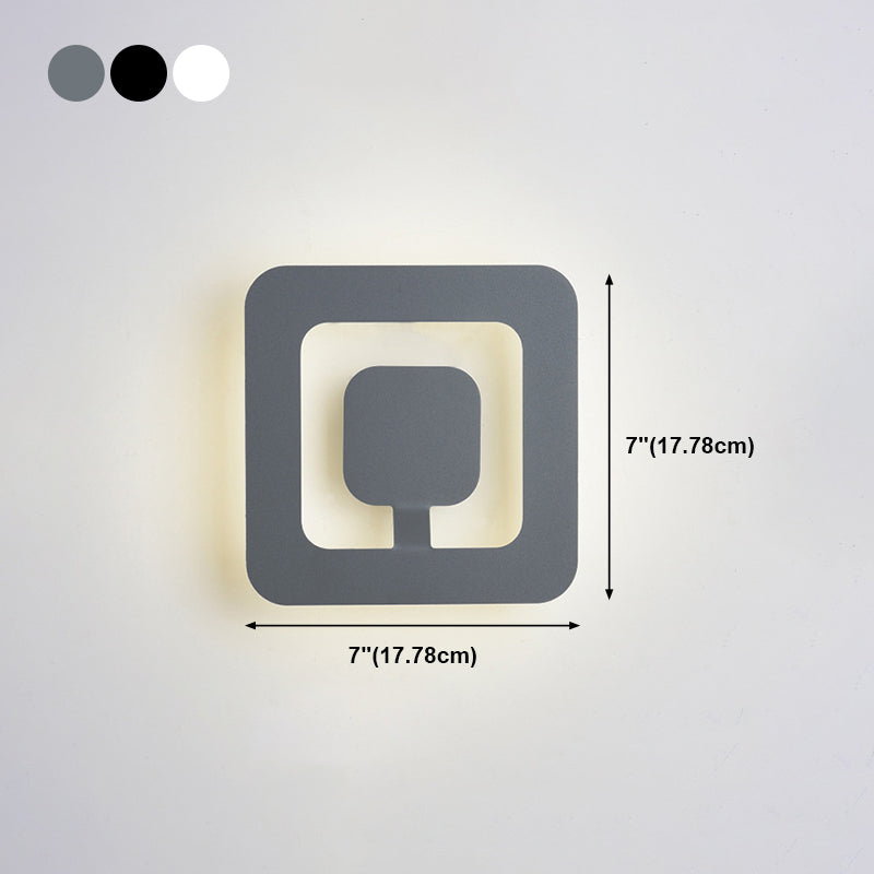 1 lampes murales géométriques légères appliques murales en métal moderne