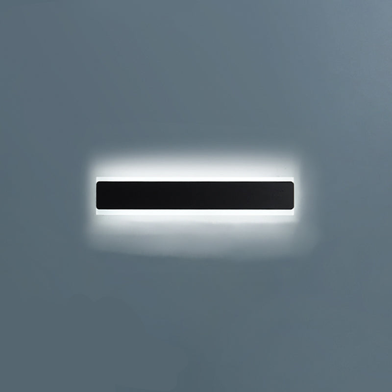 Linear Shape Metal Wall Sconce Modern Style 1- Light Wall Mount Light