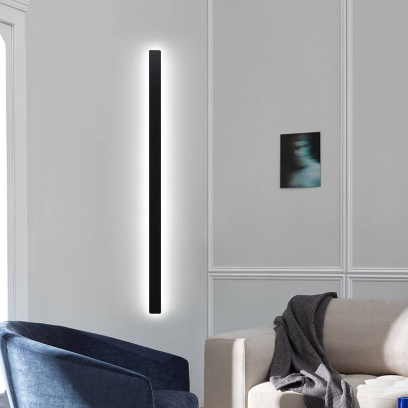 Linear Shape Metal Wall Sconce Modern Style 1- Light Wall Mount Light