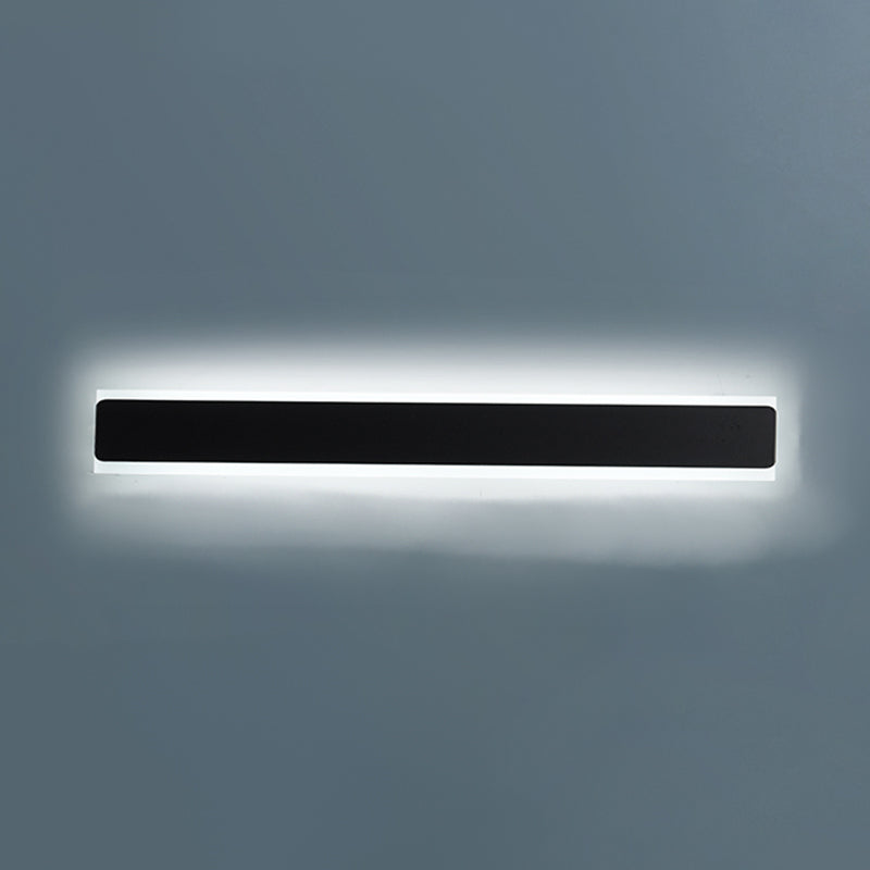 Linear Shape Metal Wall Sconce Modern Style 1- Light Wall Mount Light