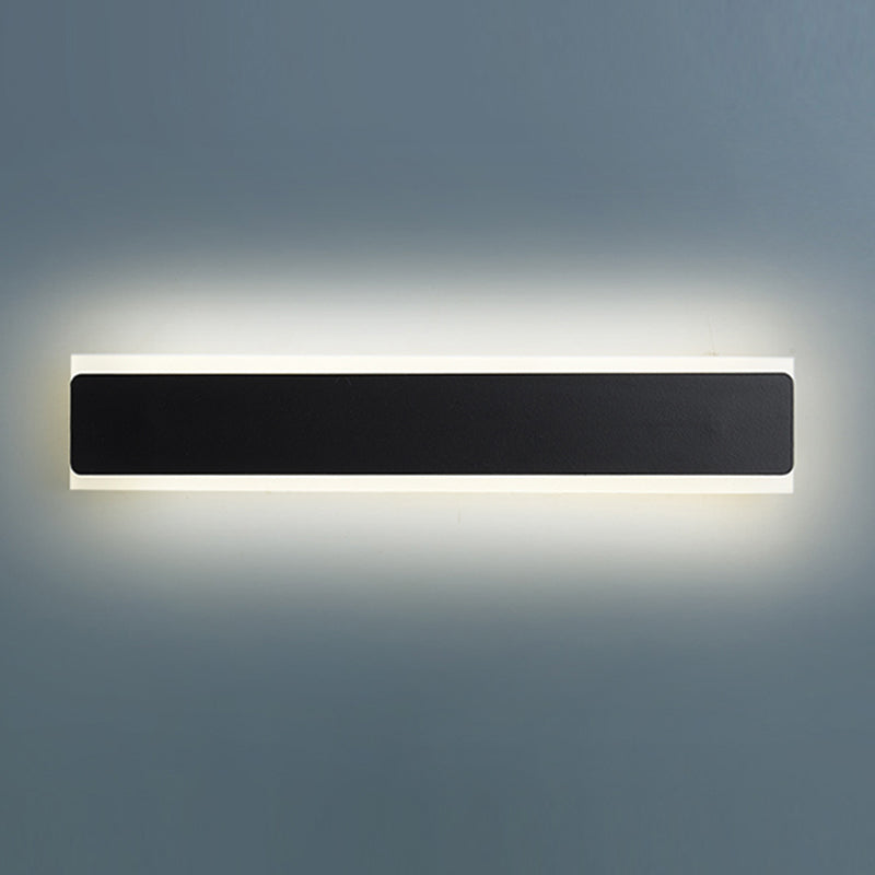 Linear Shape Metal Wall Sconce Modern Style 1- Light Wall Mount Light