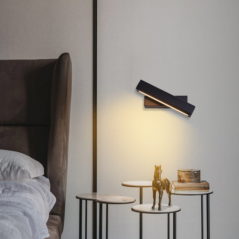 Luci di scarpa rettangolare in metallo MODERNO MODERNA 1 Fissature per illuminazione da parete