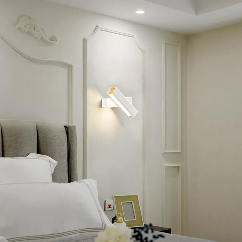 Luci di scarpa rettangolare in metallo MODERNO MODERNA 1 Fissature per illuminazione da parete