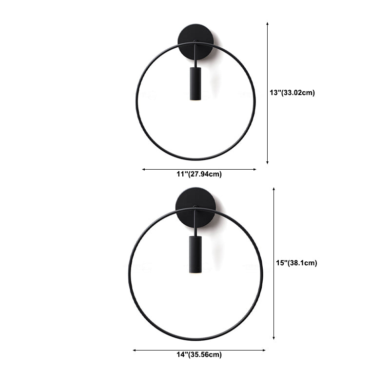 Luci di applique rotonde in metallo MODERNO MODERNA 1 Fissature di illuminazione a parete