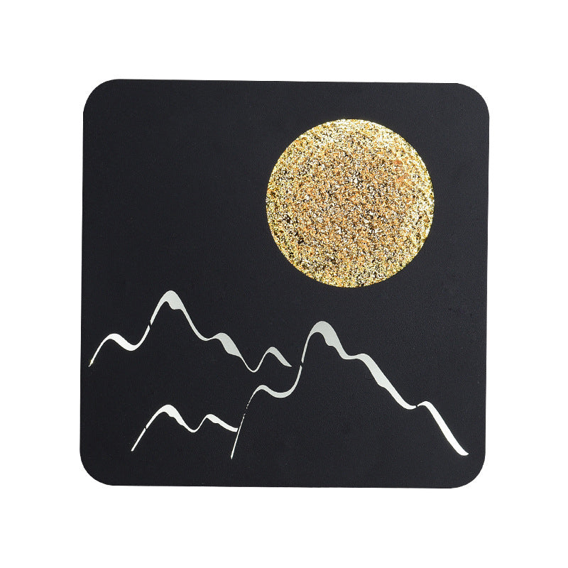 Illuminazione da parete geometrica in metallo 1 impianto di illuminazione da parete leggera