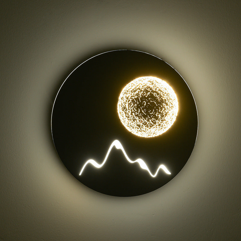 Illuminazione da parete geometrica in metallo 1 impianto di illuminazione da parete leggera