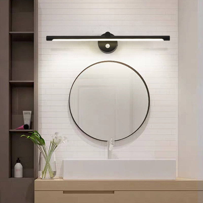 1 Light Linear Vanity Lighting Fixtures Modern Style Metal LED Mirror Lights