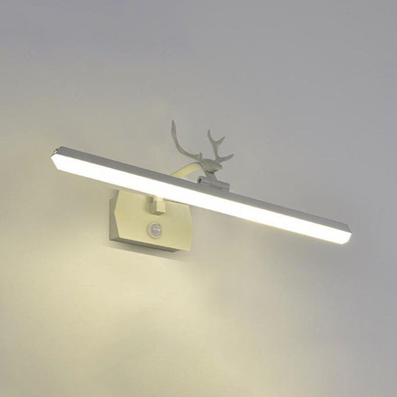 1 Light Linear Vanity Lighting Fixtures Modern Style Metal LED Mirror Lights
