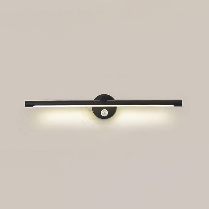 1 Light Linear Vanity Lighting Fixtures Modern Style Metal LED Mirror Lights