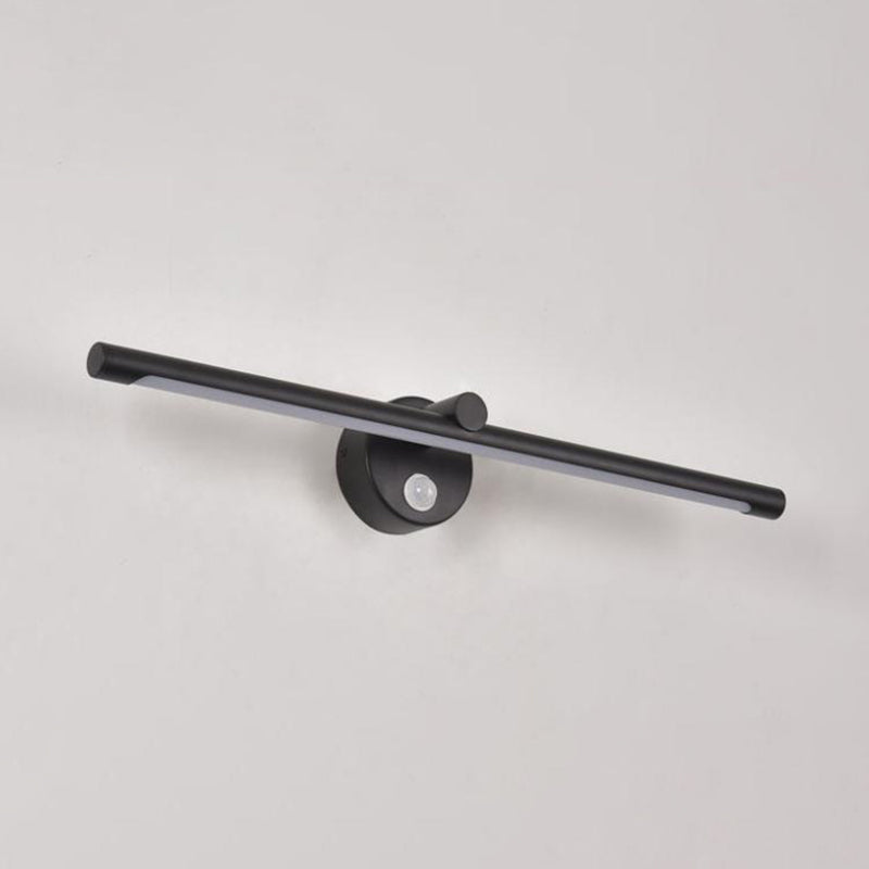 1 Light Linear Vanity Lighting Fixtures Modern Style Metal LED Mirror Lights