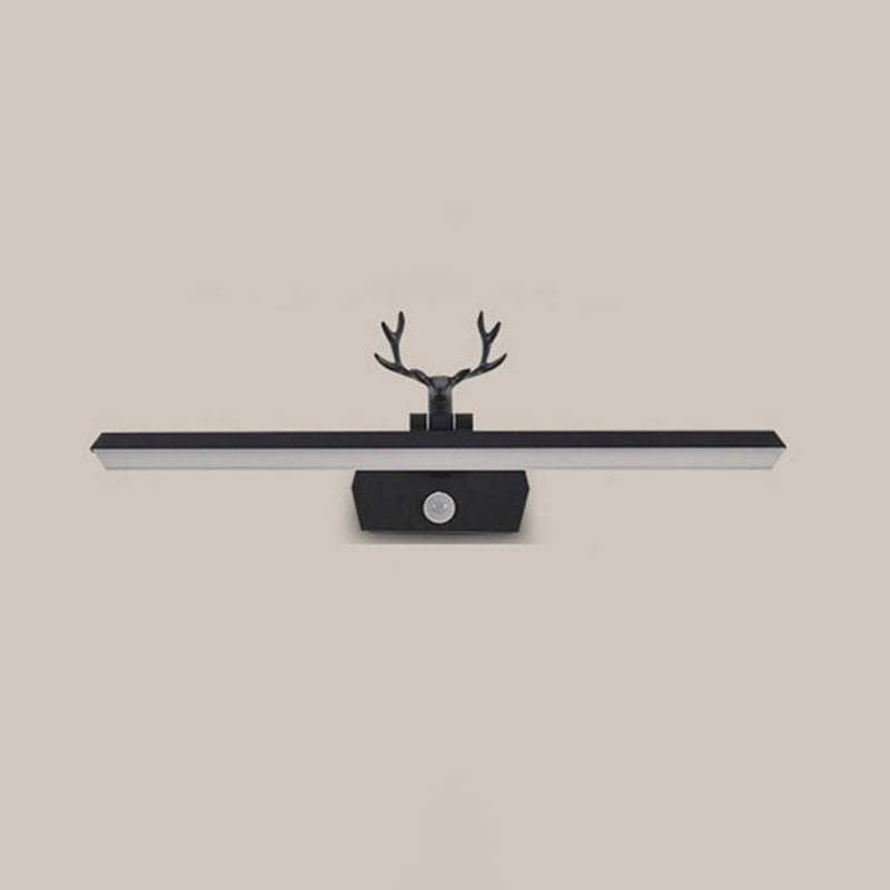 1 Light Linear Vanity Lighting Fixtures Modern Style Metal LED Mirror Lights