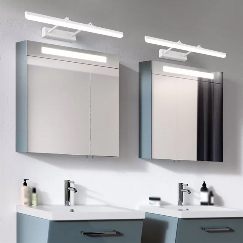 1 Light Tube Vanity Lighting Fixtures Modern Style Metal Vanity Mirror Lights