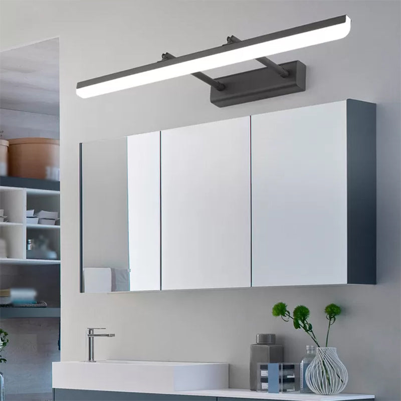 1 Light Tube Vanity Lighting Fixtures Modern Style Metal Vanity Mirror Lights