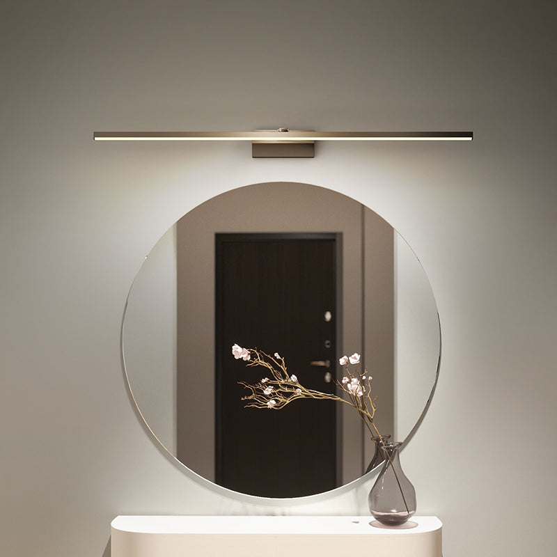 1 Light Linear Vanity Lighting Fixtures Modern Style Metal Vanity Mirror Lights