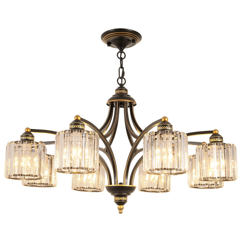 Modern Style Hanging Light Fixture Crystal Pendant Lamp for Bedroom