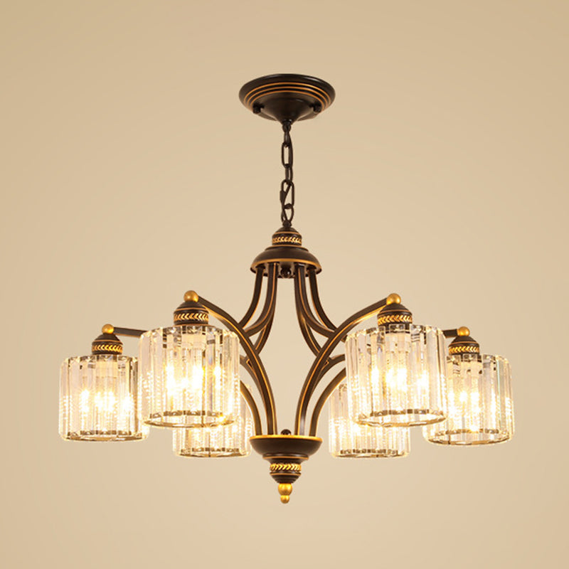 Modern Style Hanging Light Fixture Crystal Pendant Lamp for Bedroom