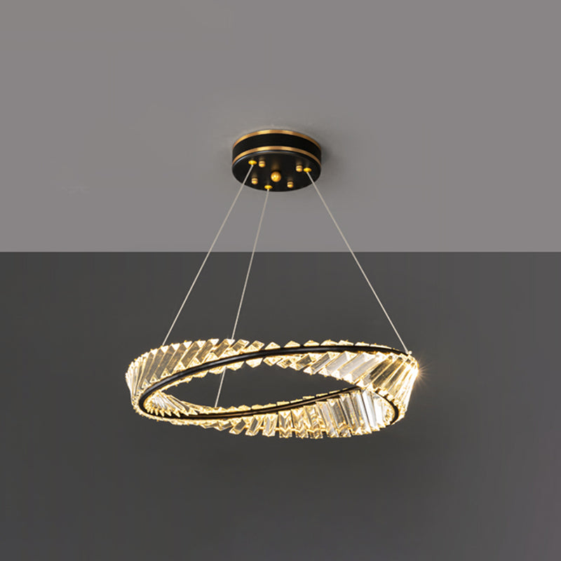 1-Licht-Kristallhänge-Leuchte moderne LED-Anhängerlampe für Schlafzimmer