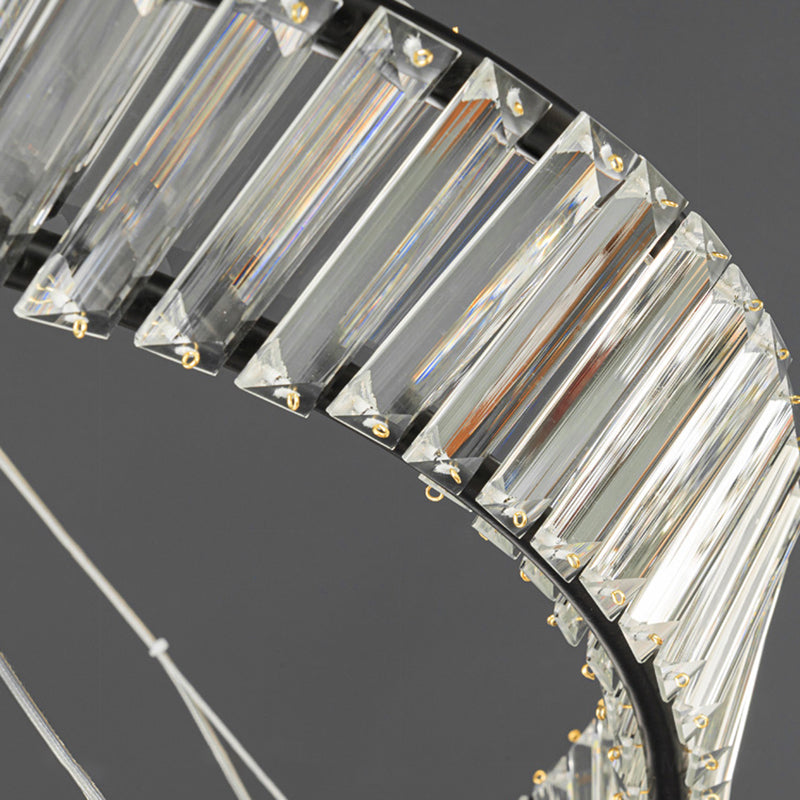 1-Licht-Kristallhänge-Leuchte moderne LED-Anhängerlampe für Schlafzimmer