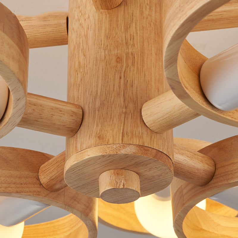 Multi -Leuchtring -Zweighängung mit Gummiholzhängung von Gummi -Hängern für das Studium