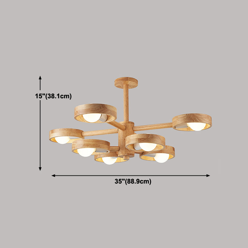 Multi -Leuchtring -Zweighängung mit Gummiholzhängung von Gummi -Hängern für das Studium