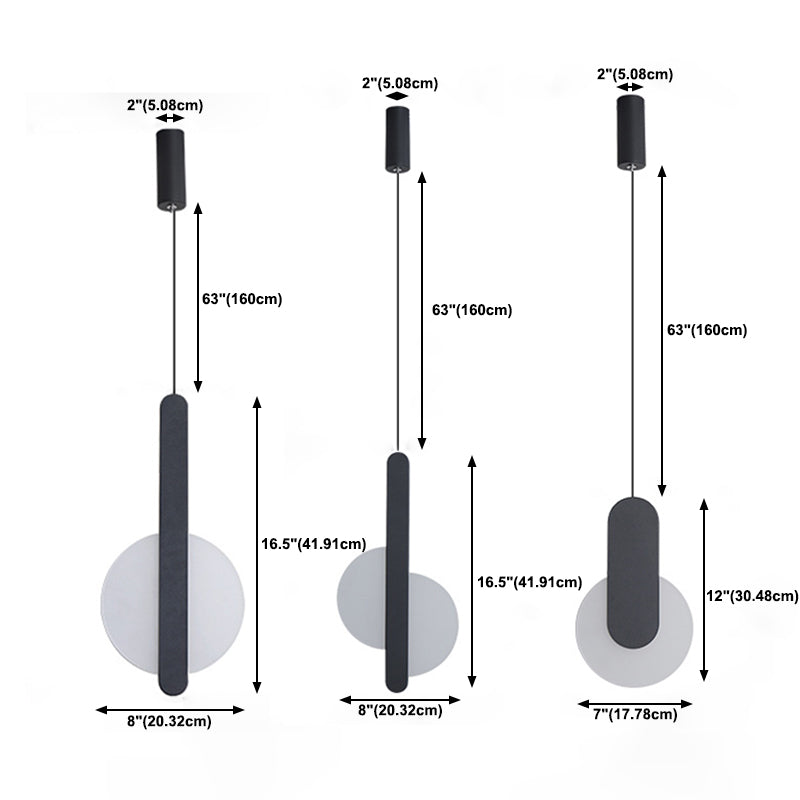 Moderne Acrylheizenleuchte LED -LED -Anhänger Licht für Wohnzimmer