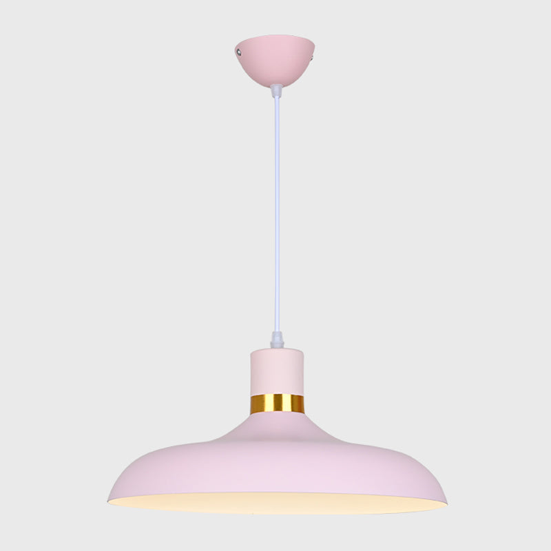 Plafond suspendu moderne en aluminium 1-Light Down Light pour salle à manger