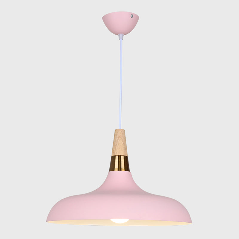 Plafond suspendu moderne en aluminium 1-Light Down Light pour salle à manger