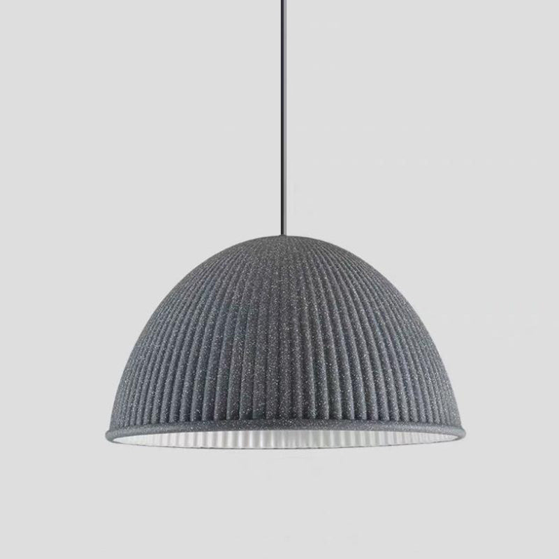 Bowl Shape Hanging Lighting Modern Macaron Style Resin 1 Light Hanging Lamping pour chambre à coucher