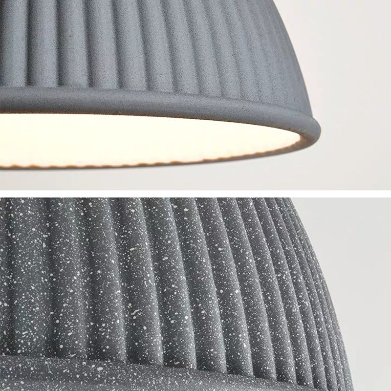 Bowl Shape Hanging Lighting Modern Macaron Style Resin 1 Light Hanging Lamping pour chambre à coucher