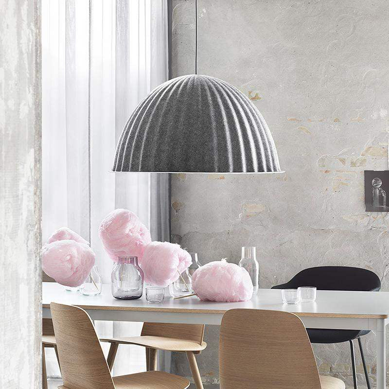 Bowl Shape Hanging Lighting Modern Macaron Style Resin 1 Light Hanging Lamping pour chambre à coucher