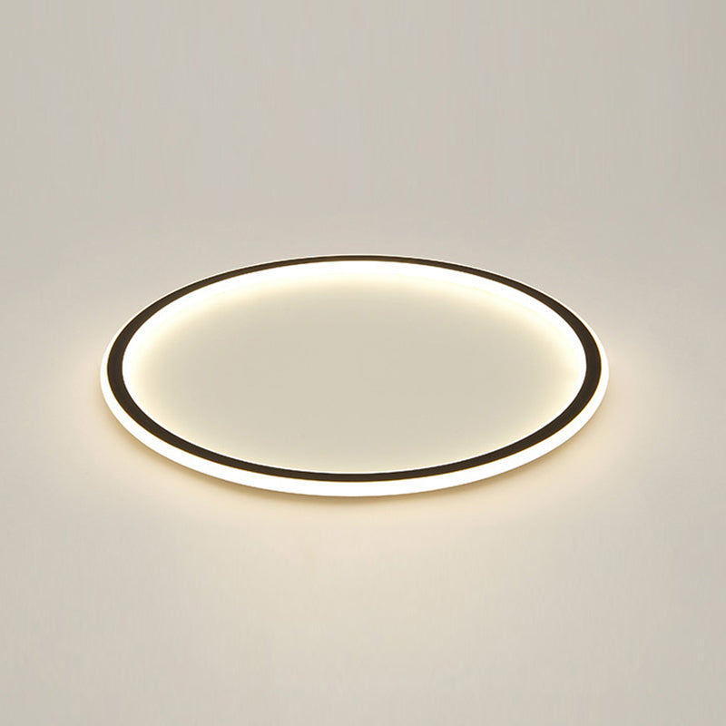Cirkelvormige metalen plafondlamp, minimalistische stijl LED-inbouwplafondlamp