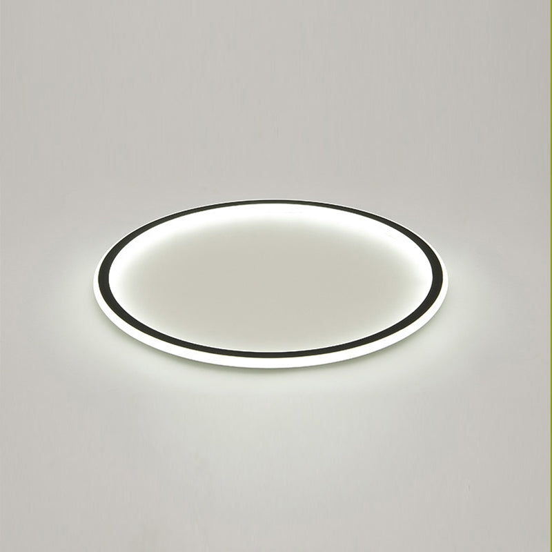 Cirkelvormige metalen plafondlamp, minimalistische stijl LED-inbouwplafondlamp