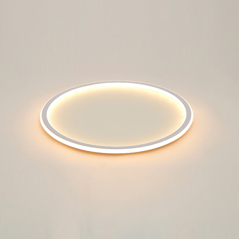 Cirkelvormige metalen plafondlamp, minimalistische stijl LED-inbouwplafondlamp
