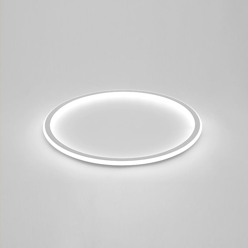 Cirkelvormige metalen plafondlamp, minimalistische stijl LED-inbouwplafondlamp
