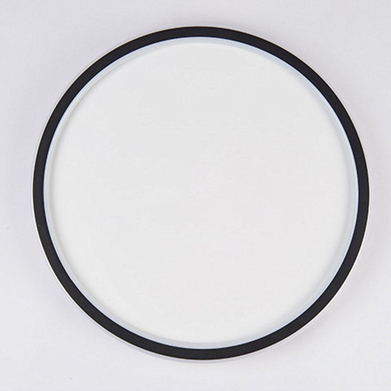 Cirkelvormige metalen plafondlamp, minimalistische stijl LED-inbouwplafondlamp