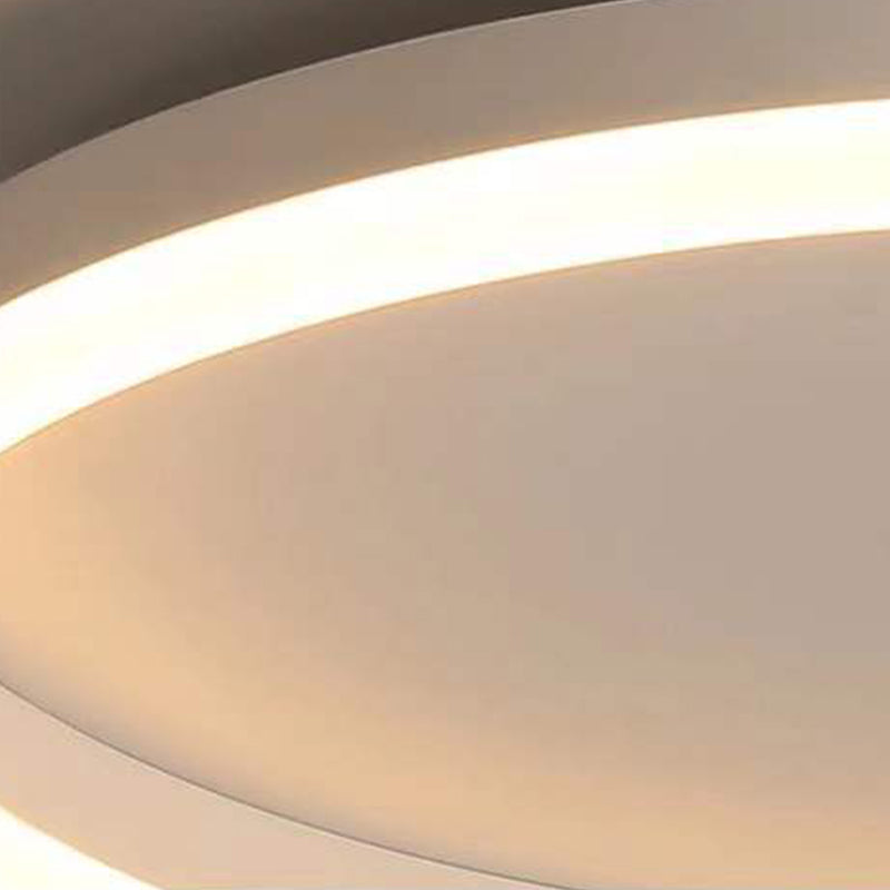 Circular Flush Mount Ceiling Light Metal LED Modern Flush Mount Light for Bedroom
