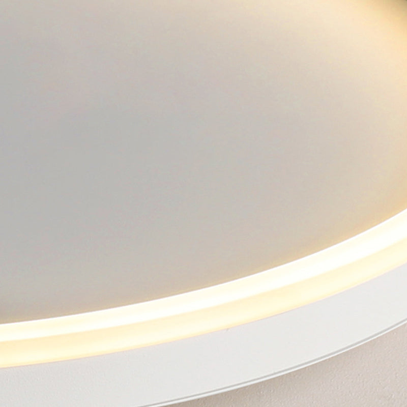 Circular Flush Mount Ceiling Light Metal LED Modern Flush Mount Light for Bedroom