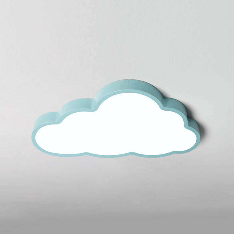 Metal Cloud Shape Ceiling Mount Light Fixture Nordic LED Flush Mount Ceiling Light