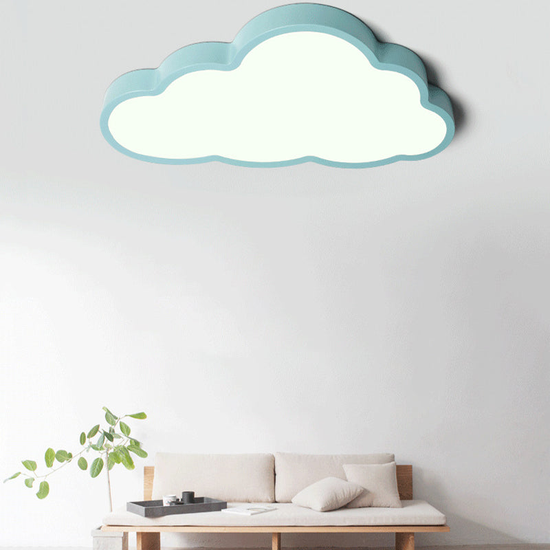 Metal Cloud Shape Ceiling Mount Light Fixture Nordic LED Flush Mount Ceiling Light