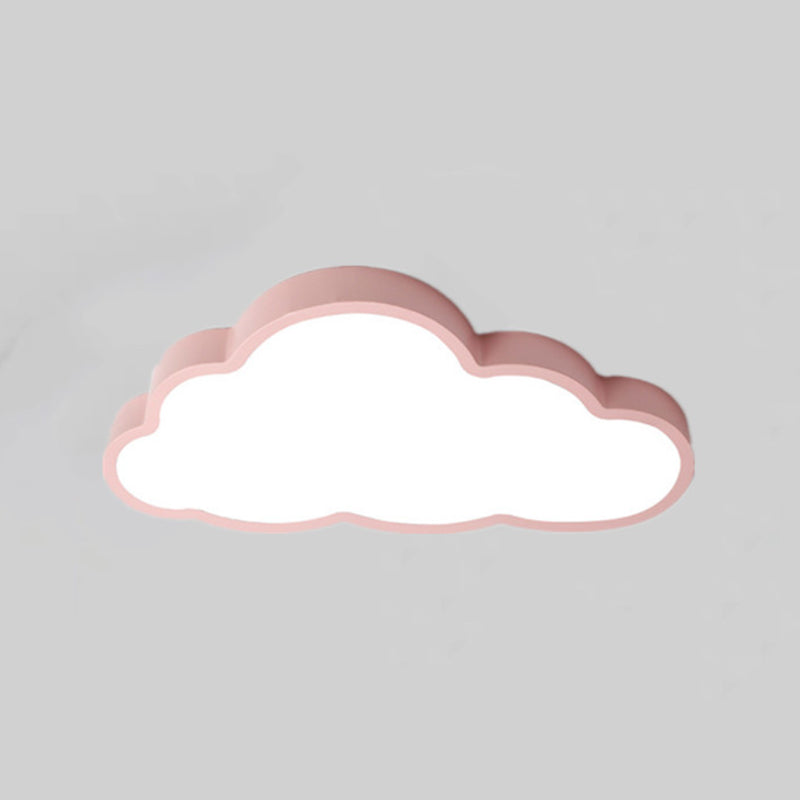 Metal Cloud Shape Ceiling Mount Light Fixture Nordic LED Flush Mount Ceiling Light