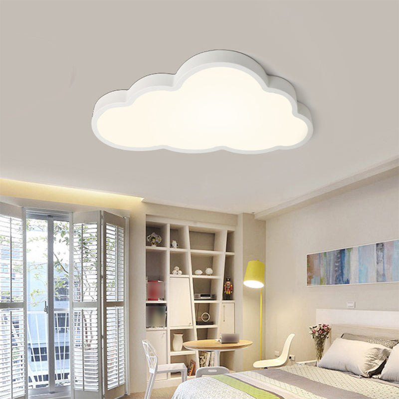 Metal Cloud Shape Ceiling Mount Light Fixture Nordic LED Flush Mount Ceiling Light