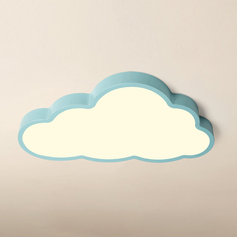 Metal Cloud Shape Ceiling Mount Light Fixture Nordic LED Flush Mount Ceiling Light